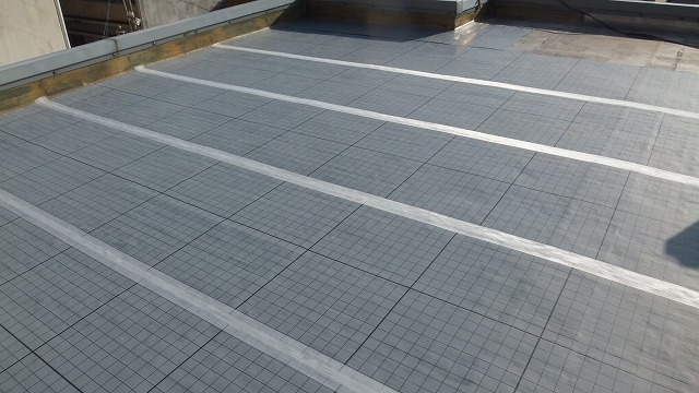 通気緩衝シート貼り付け